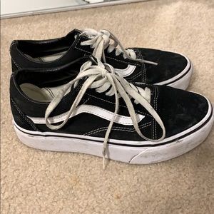 Platform old Skool vans size 6 women’s